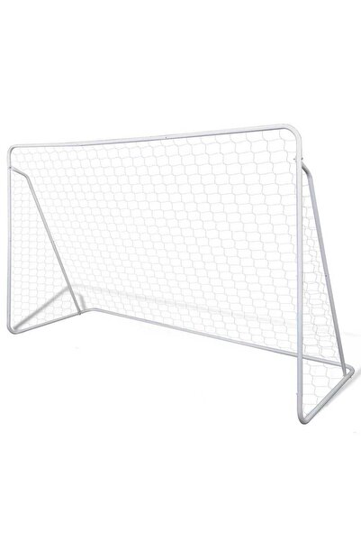 vidaxl Σετ Ποδοσφαιρικής Εστίας με Δίχτυ 240 x 90 x 150 εκ. Ατσάλινο 90572