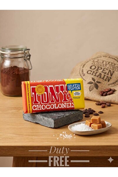 hijazigroup Tony's sütlü çikolatalı karamelli deniz tuzu bar 180 gr