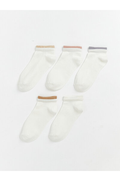 LC Waikiki Women's Flat Ankle Socks, Set of 5