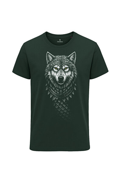 ColorEscu Tricou Lup, bărbat, culoare verde închis CDAC119