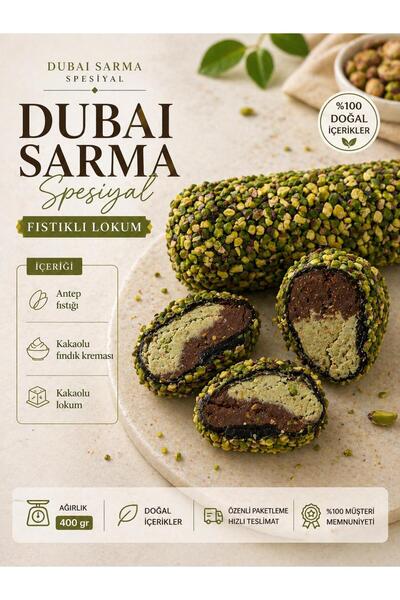 TARİHİBEYZADELOKUMLARI Dubai Sarma Fıstıklı - Bol Fıstıklı, Özel Spesiyal Lok...