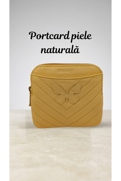 OEM Θήκη καρτών από γνήσιο δέρμα με φερμουάρ, λεπτή θήκη καρτών, συμπαγής θήκ...