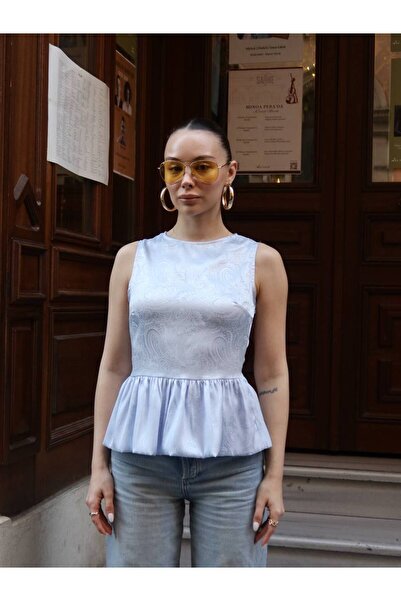 D'RECCY Ζακάρλι Σατέν Μπλούζα