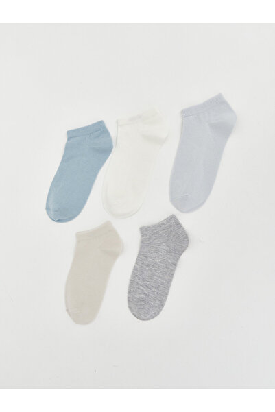 LC Waikiki Women's Plain Trainer Socks 5-Pack