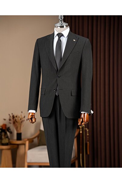 TerziAdemAltun Italian Style Slim Fit Men's Pointed Collar Jacket Pants Suit ...