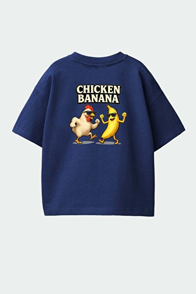 Monila Erkek Çocuk Pamuklu Bisiklet Yaka Sırtı Baskılı T-Shirt