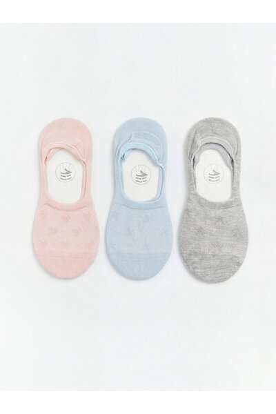 LC Waikiki Women's Pointelle Ankle Socks 3-Pack