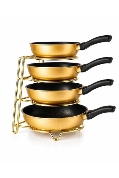 Kitchen Smile Metal Paslanmaz Tava Rafı Düzenleyici