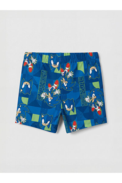 LC Waikiki Sonic Printed Quick-Drying Boys' Swimsuit