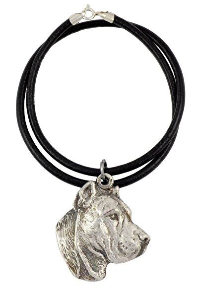 Art - Dog Presa Canario, Dogo Canario - Colier cu câine, pandantiv placat cu ...