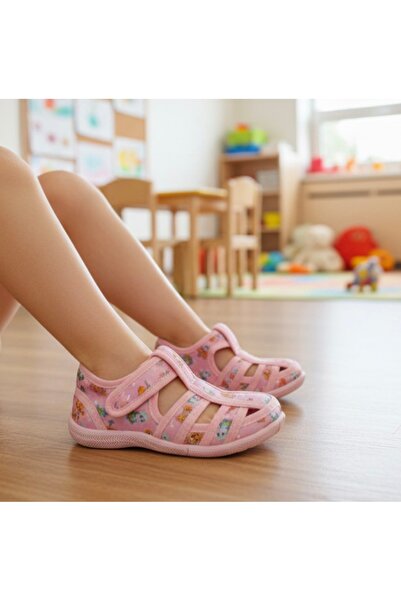 JOJO KIDS kız çocuk panduf , ortopedik taban , kreş , anaokulu , ev ayakkabıs...