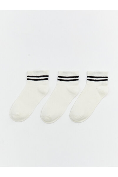 LC Waikiki Striped Women's Trainer Socks 3-pack