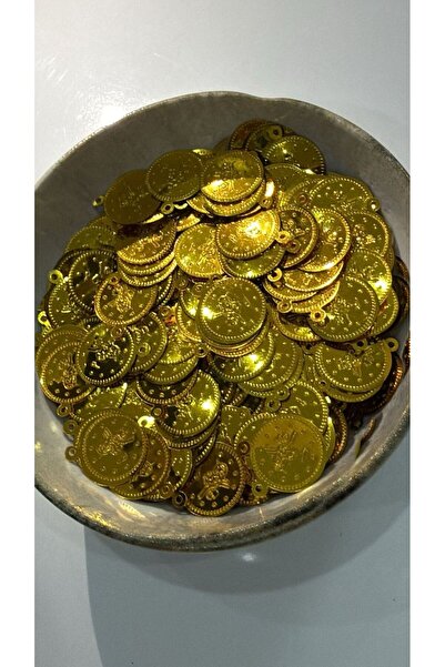 hobi dünyası evim 10 Gram Yandan Delikli Tuğralı 20mm Oya Pulu Mendil Pulu Pl...
