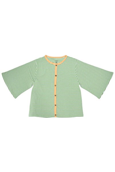 OrganicKid Terra Kadın Yeşil Pijama Takımı 3'lü Set