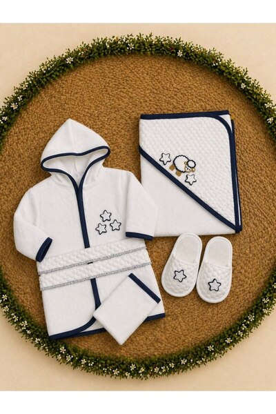 Bebekmağazam Baby Bathrobe Set 4 Pieces