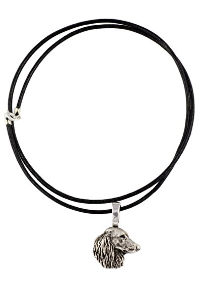 Art - Dog Dachshund V - Dog necklace, silver-plated pendant for the dog lover...