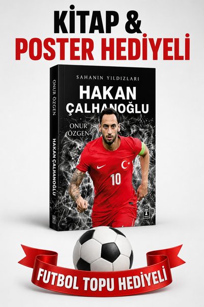 Parodi Yayınları Sahanın Yıldızları-Hakan Çalhanoğlu- Poster-Futbolcu Kartı-3D Biblo Hediyeli-Futbol Topu Hediyeli YENİ