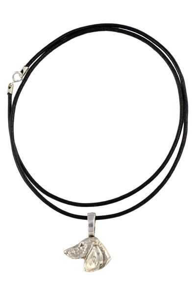 Art - Dog Dachshund I - Dog necklace, silver-plated pendant for the dog lover...