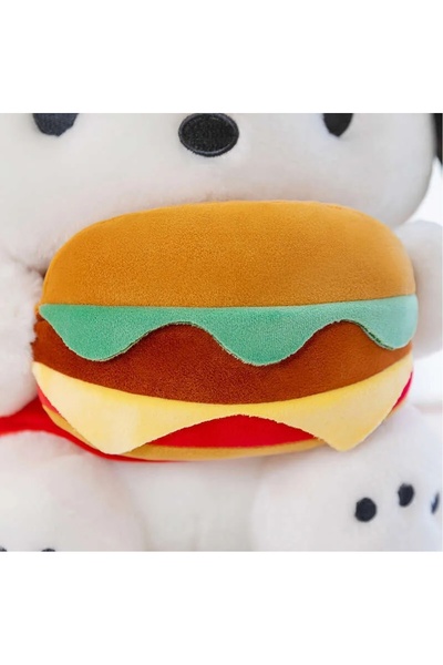 NB market Burger Dog Plush Toy 50cm Plush Toy Sanrio Furry Soft Large Size