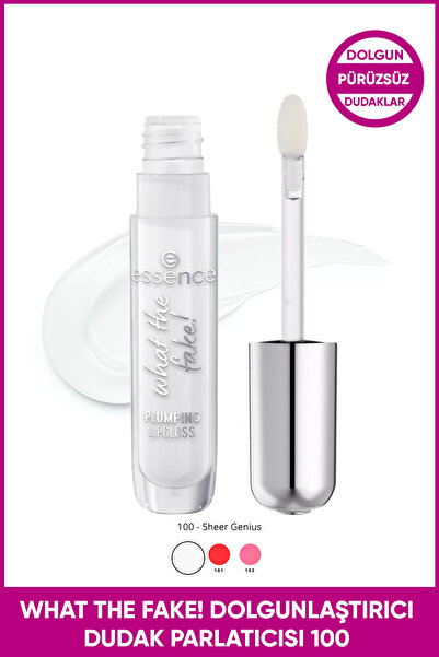 Essence What The Fake! Dolgunlaştırıcı Lipgloss No: 100