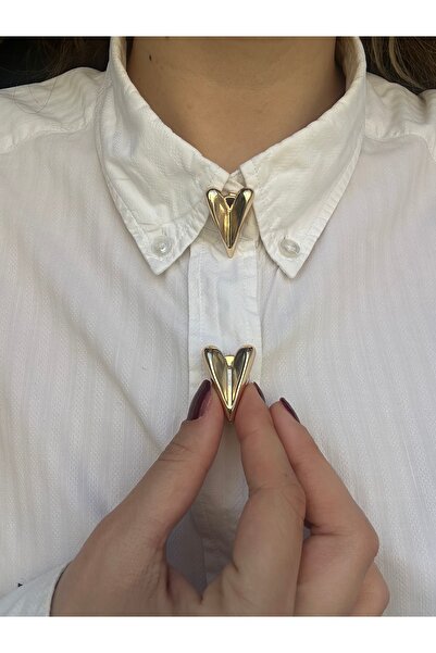 RENDA ACCESSORY Gold Kalp Düğme Kapağı 1 Adet