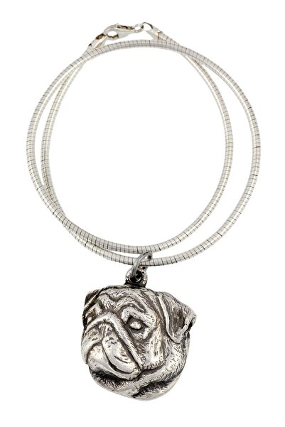 Art - Dog Pug II - Colier cu câine, bijuterii unice pentru iubitorii de câini...
