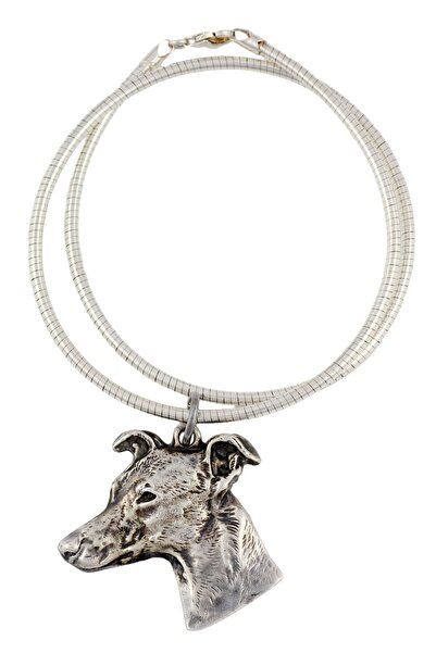 Art - Dog Whippet - Dog necklace, unique jewellery for the dog fan, unique ad...