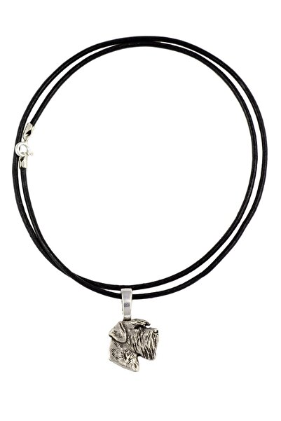 Art - Dog Schnauzer I - Dog necklace, silver-plated pendant for the dog lover...