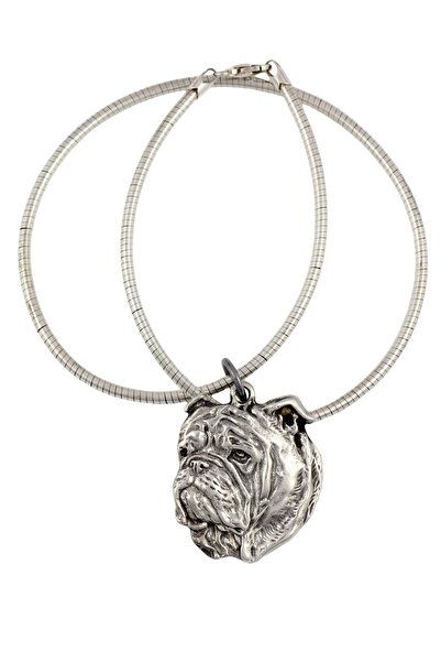 Art - Dog Bulldog, Bulldog Englez - Colier pentru câini, bijuterii unice pent...