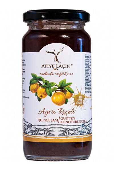 Atiye Laçin Ayva Reçeli 250 gr ( %100 Doğal ,Katkı Maddesi , Renklendirici ve...