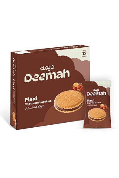 Deemah كريم ماكسي شوكو بالبندق، 25 جرام × 12
