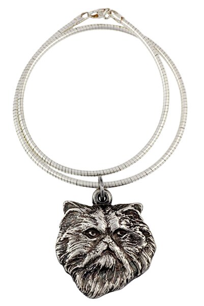 Art - Dog Persian - necklace with a cat, unique jewellery for a fan of cats, ...