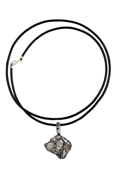 Art - Dog Fila Brasileiro - Dog necklace, silver-plated pendant for the dog l...