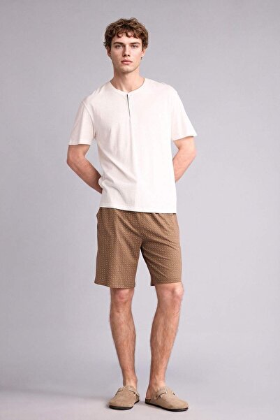 DeFacto طقم جديد بأكمام قصيرة ومقاس عادي مكون من قطعتين H4703AX26SP