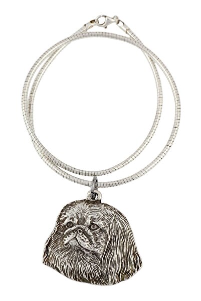 Art - Dog Pekingese, Pekinese, Peke - Colier pentru câini, bijuterii unice pe...