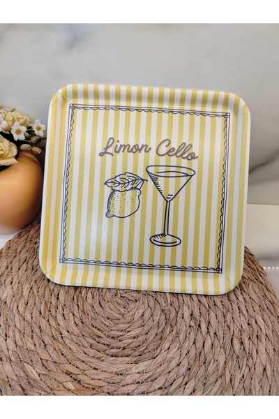 MDKLİFE md Limon Cello Kaydırmaz Tepsi 24 cm
