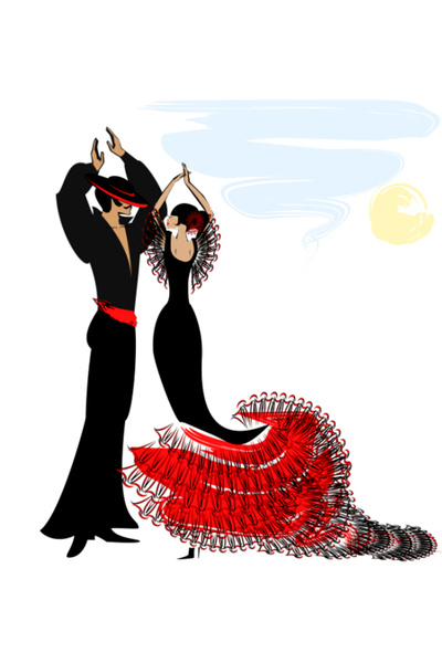 media Πίνακας σε καμβά χορός 7, 50 x 50 εκ.