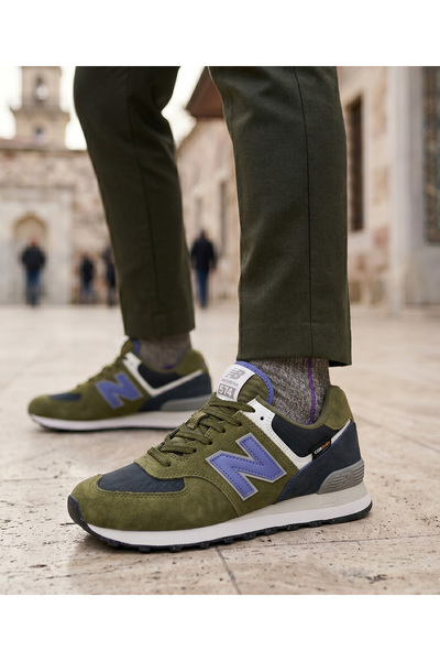 New Balance 574 Unisex Casual Παπούτσια Sneaker Πολύχρωμα