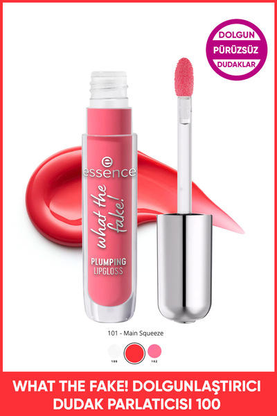 Essence What The Fake! Dolgunlaştırıcı Lipgloss No: 101