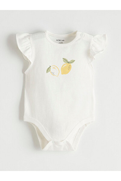LC Waikiki Baby Girl Printed Snap-On Bodysuit and Leggings