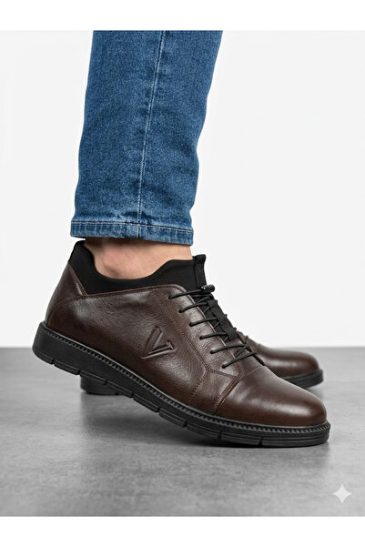Voyager Men's genuine leather seasonal orthopedic sole casual shoes