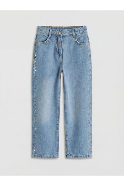 LC Waikiki Straight Fit Stoned Girls' Jeans