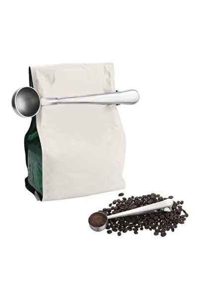 STEEL Stainless Coffee Spoon With Clip Silver 18x4x4cm