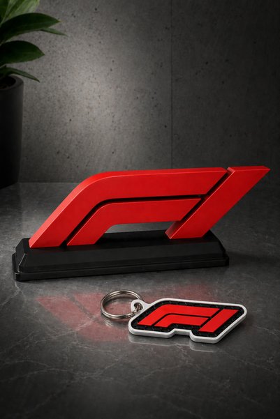 loftico Formula 1 Masaüstü Dekor – 20 CM | F1 Anahtarlık Hediyeli