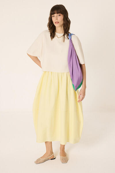 Touché Privé Elastic Waist Lined Skirt