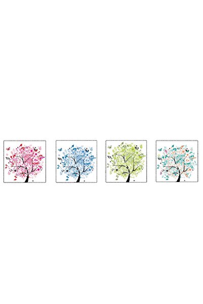 media Tablou canvas, set 4 buc pomi2, 50 x 50 cm