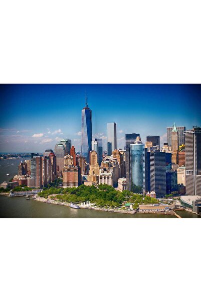 media Πίνακας σε καμβά Πανοράμα Μανχάταν, 45 x 30 εκ.