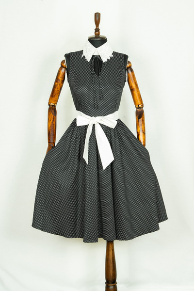 Sihirli Düğmeler Retro Dress