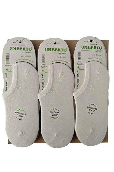 Umberto Bambu Sneaker Spor Çorap 12`Li Paket
