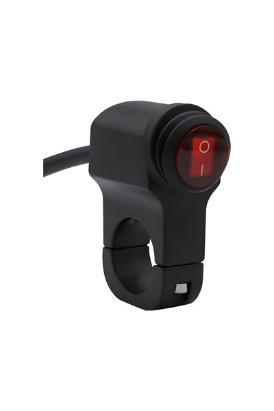 C9 Universal Motosiklet Açma Kapama Düğmesi Gidon Bağlantılı Kırmızı Aç Kapa